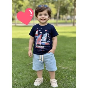 ست تیشرت و شلوارک قایق