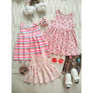 پیراهن های راه راه، هندوانه، گل و پروانه