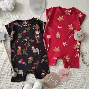 رامپرهای مشکی حیوانات و قرمز عروسکی