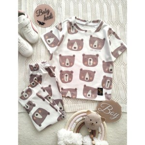 ست تیشرت و شلوار راحتی کله خرس