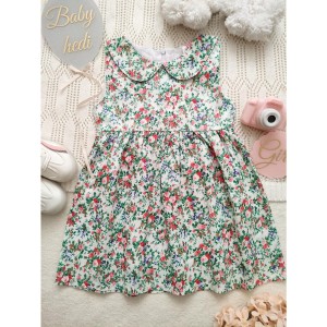 پیراهن گلدار یقه ب ب