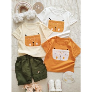 ست تیشرت و شلوارک جیب دار