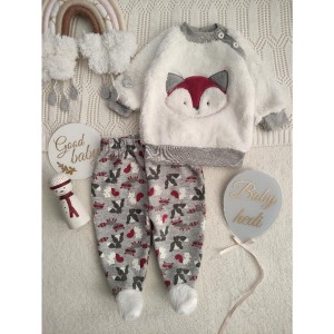 ست بلوز و شلوار پشمالو روباه