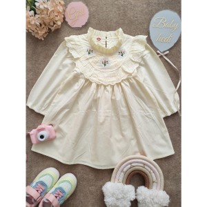 پیراهن گلدوزی بهار شیری