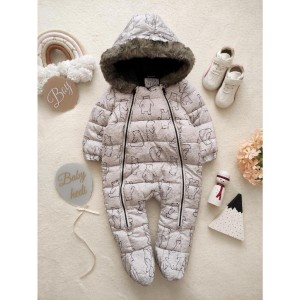 کاپشن سرهمی خرسی دو زیپ