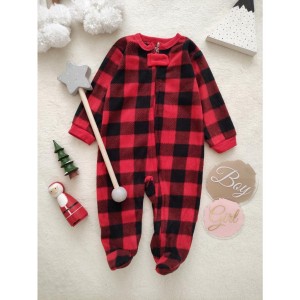 سرهمی فوتر چهارخونه قرمز و مشکی