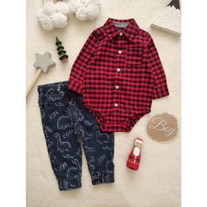 بلوز مجلسی زیردکمه چهارخونه