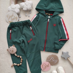 ست سوییشرت شلوار کبریتی سبز