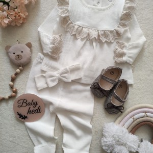 ست سه تکه ی بلوز، شلوار و هد کبریتی ترک