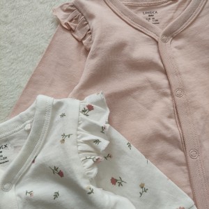 سرهمی نخی سرشانه چیندار صورتی