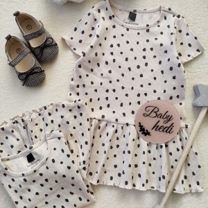 پیراهن خالدار کبریتی