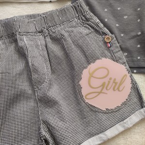 شلوارک طرح پیچازی مشکی