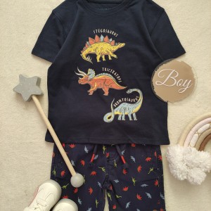 تیشرت سورمه ای دایناسور