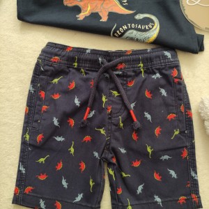 شلوارک سورمه ای دایناسور