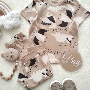 ست بلوز شلوار نخی کرم