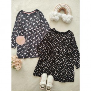 پیراهن های نخی آستین بلند رنگ تیره