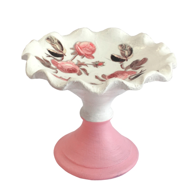 ظرف سفالی طرح رز کد ۰۰۲