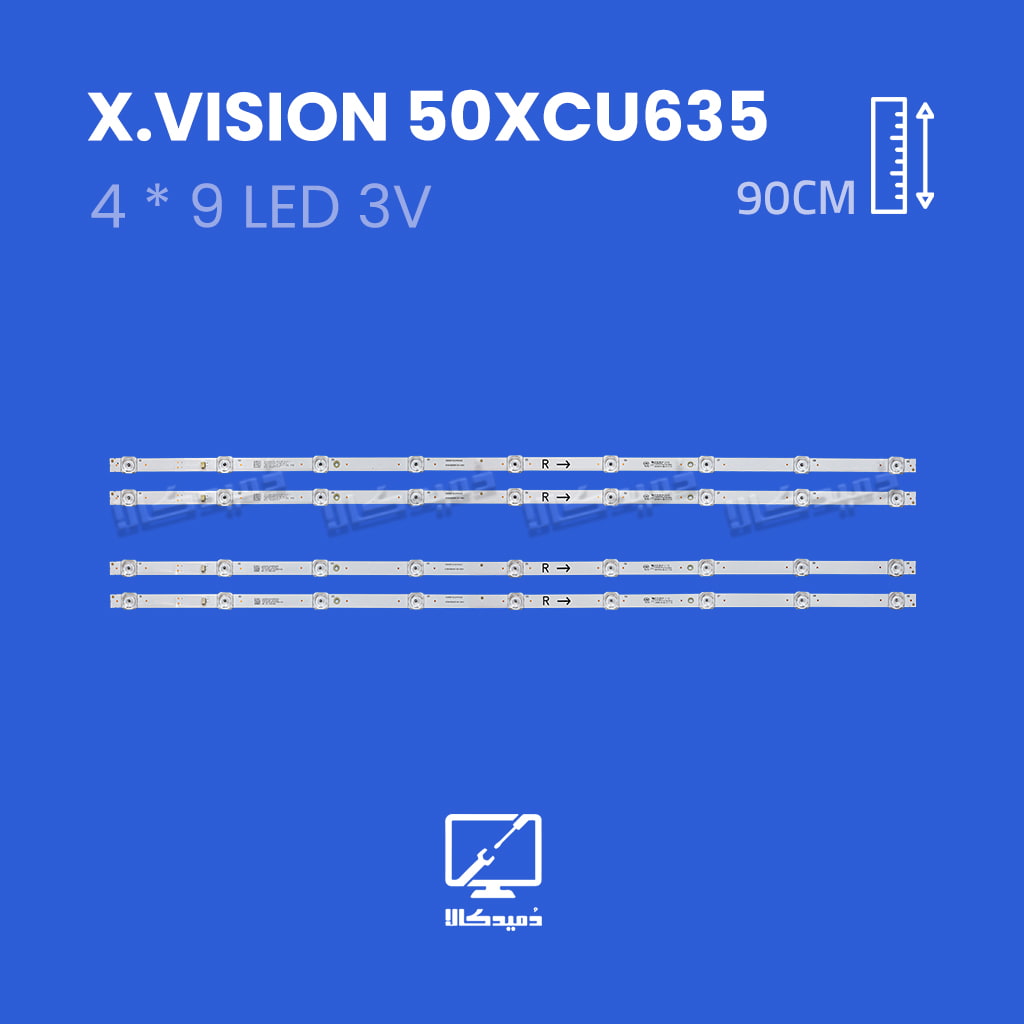 بک لایت تلویزیون ایکس ویژن  مدل 50XCU635