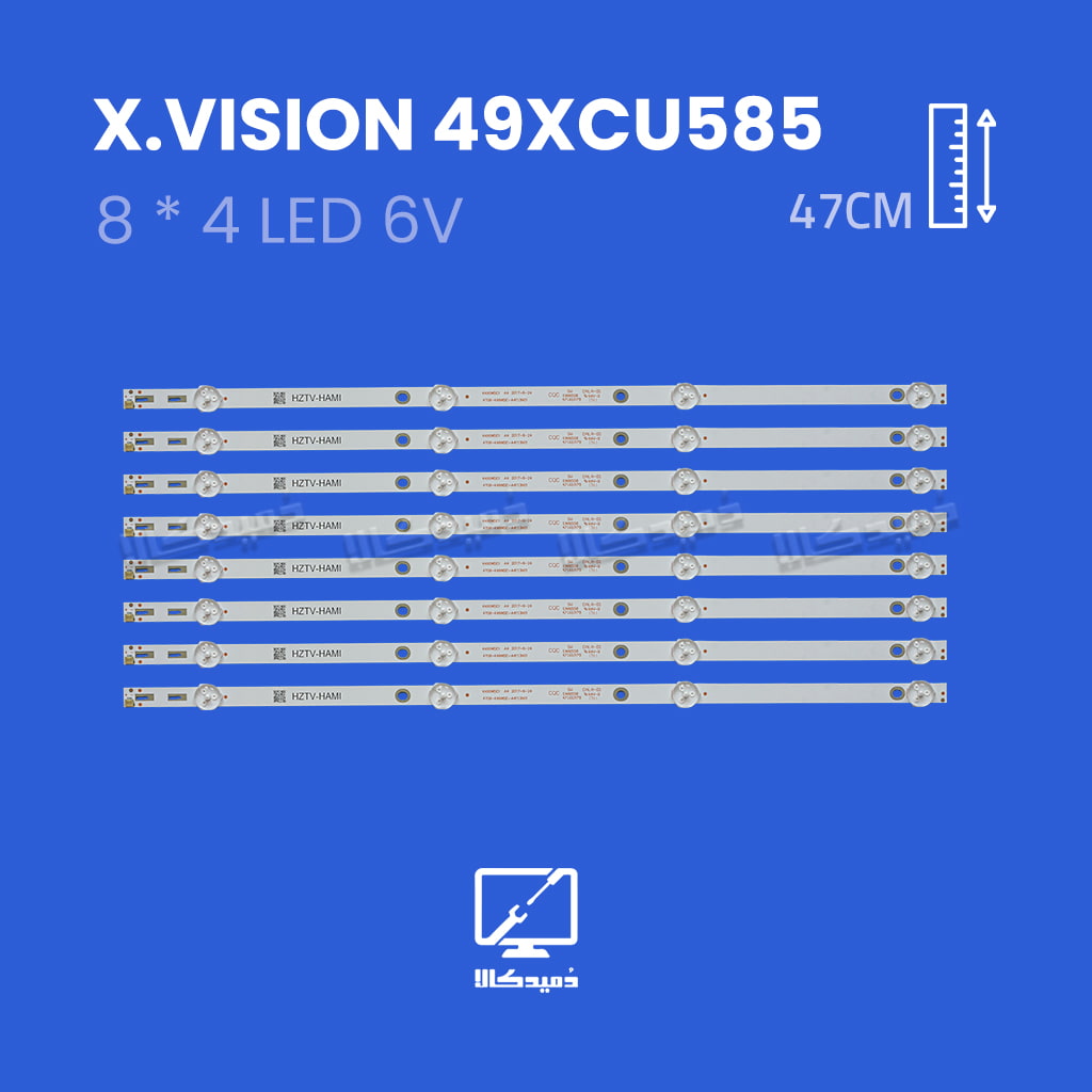 بک لایت تلویزیون ایکس ویژن  مدل 49XCU585