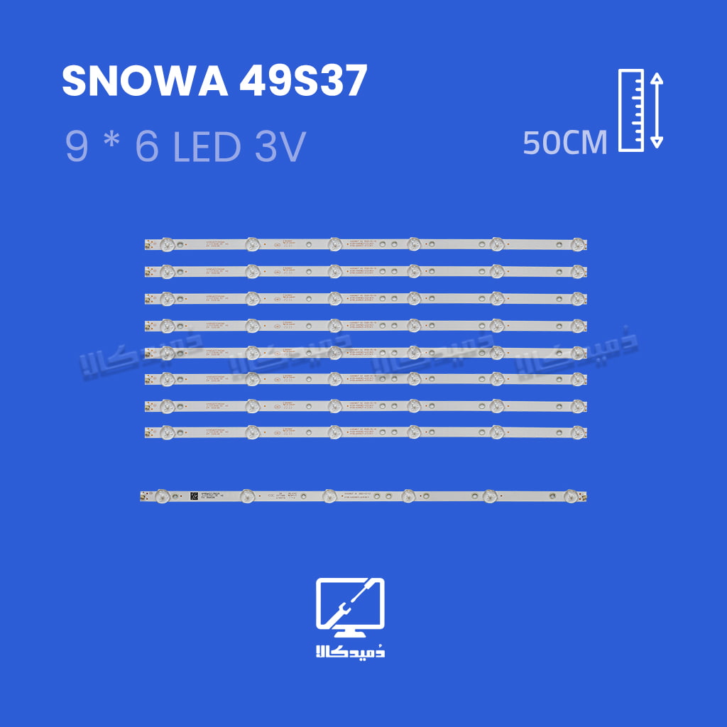 بک لایت تلویزیون اسنوا مدل 49S37