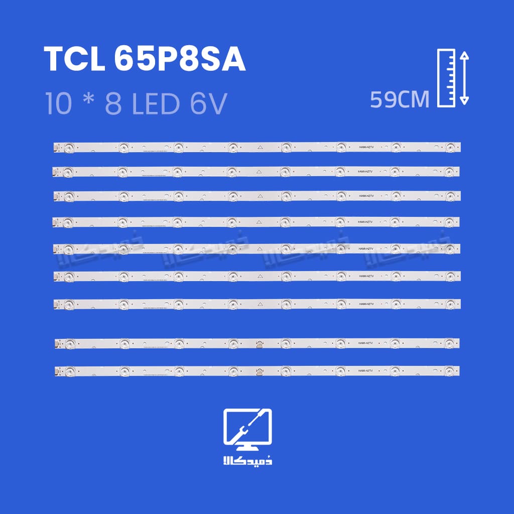 بک لایت تلویزیون تی سی ال 65P8SA