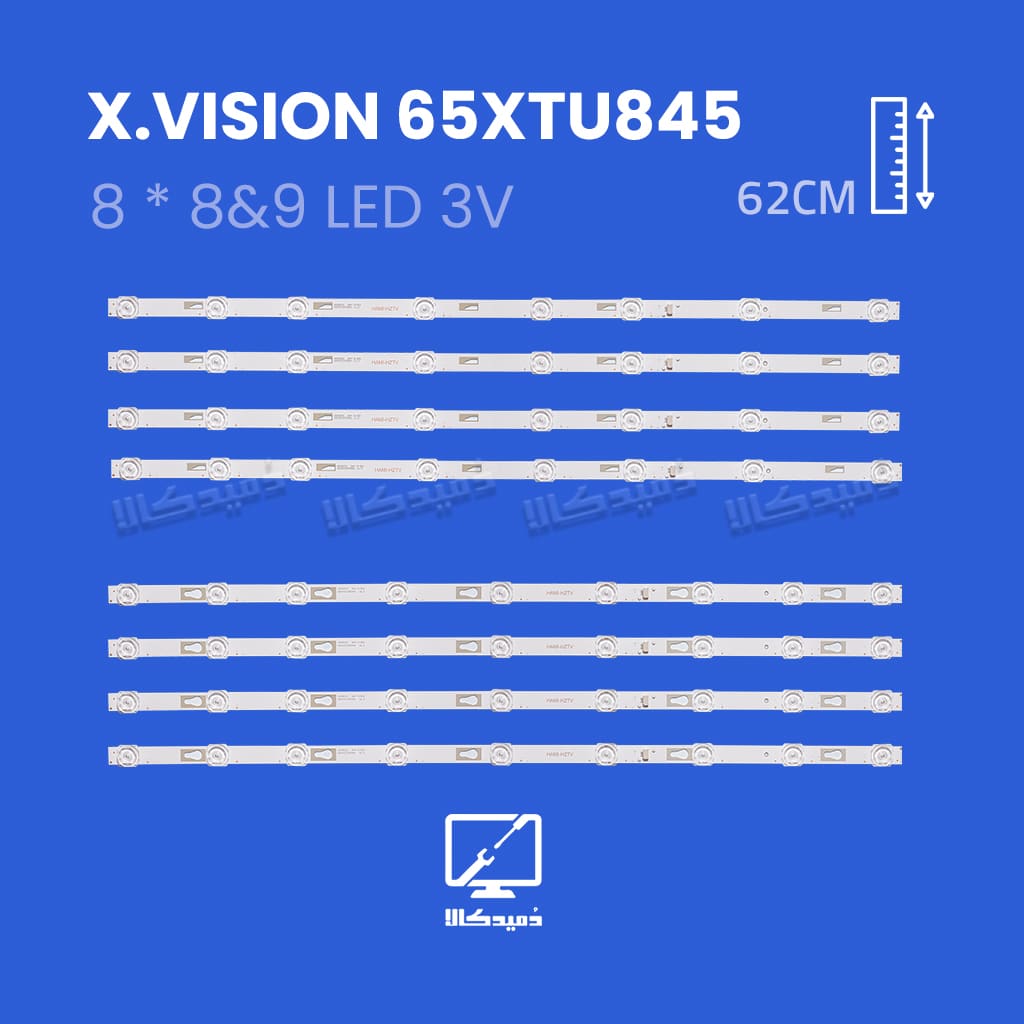 بک لایت تلویزیون ایکس ویژن 65XTU845