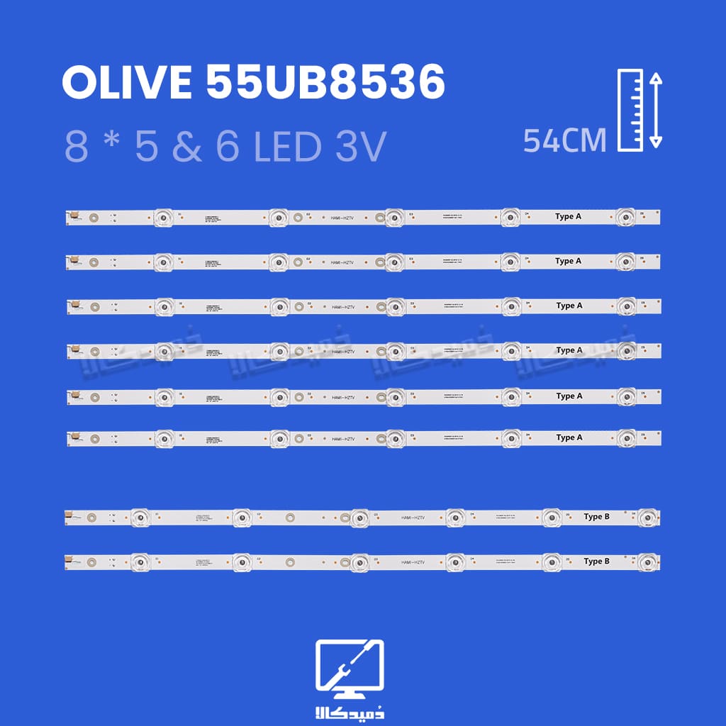 بک لایت تلویزیون الیو مدل 55UB8536