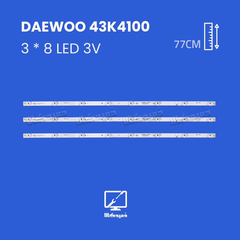 بک لایت تلویزیون دوو مدل 43K4100