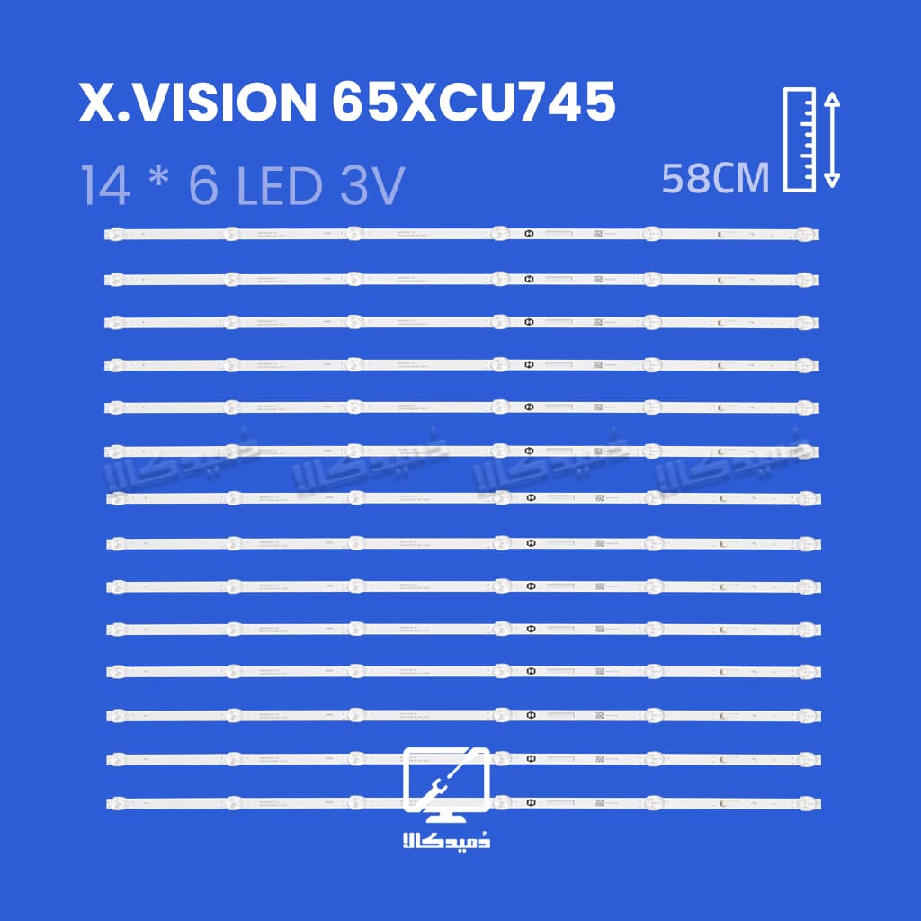 بک لایت تلویزیون ایکس ویژن  مدل 65XCU735/65XCU745