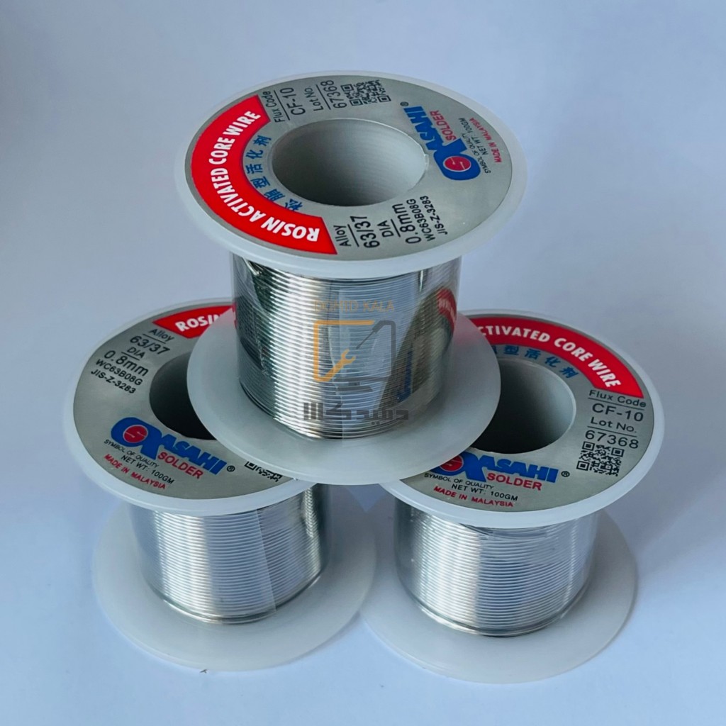 سیم لحیم آساهی 0.8 میلی متر 100 گرم