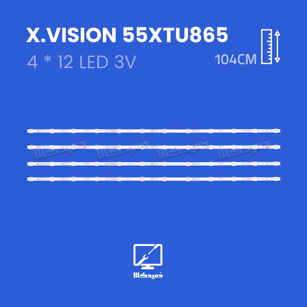 بک لایت تلویزیون ایکس ویژن  مدل 55XTU865