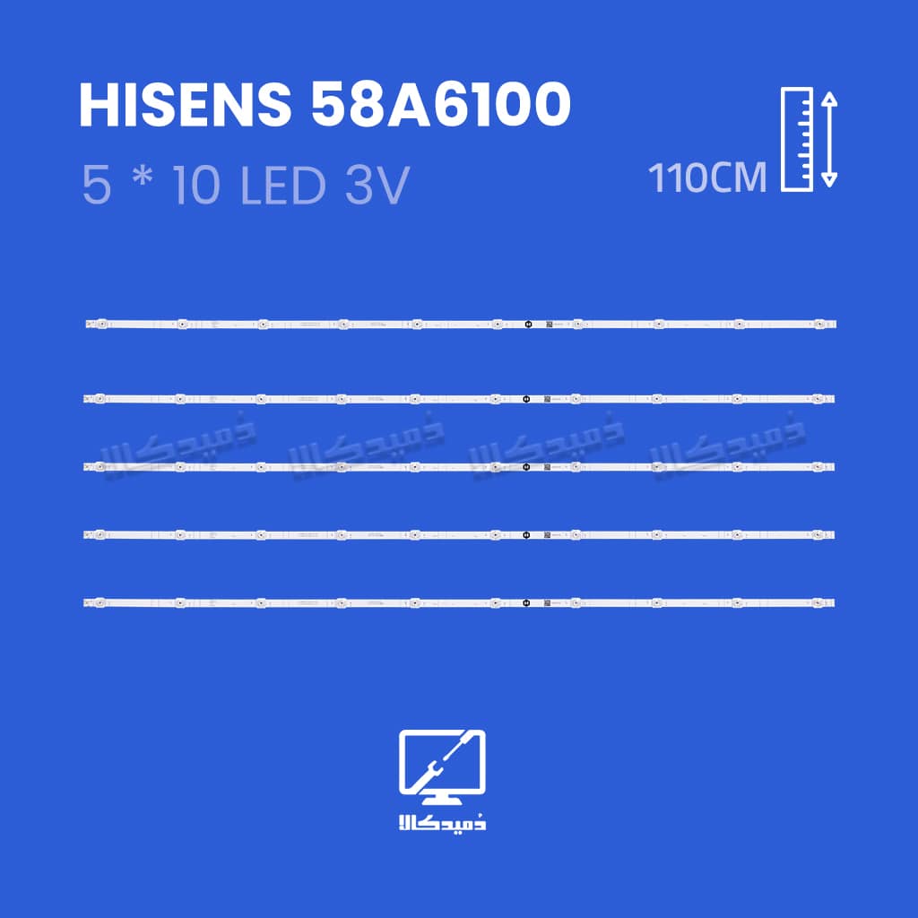 بک لایت تلویزیون هایسنس مدل 58A6100