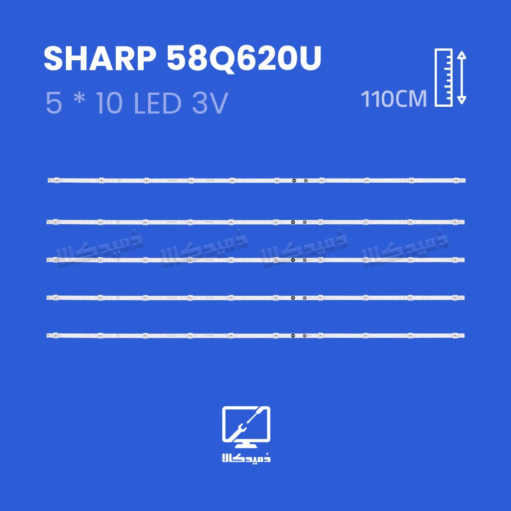 بک لایت تلویزیون شارپ مدل 58Q620U