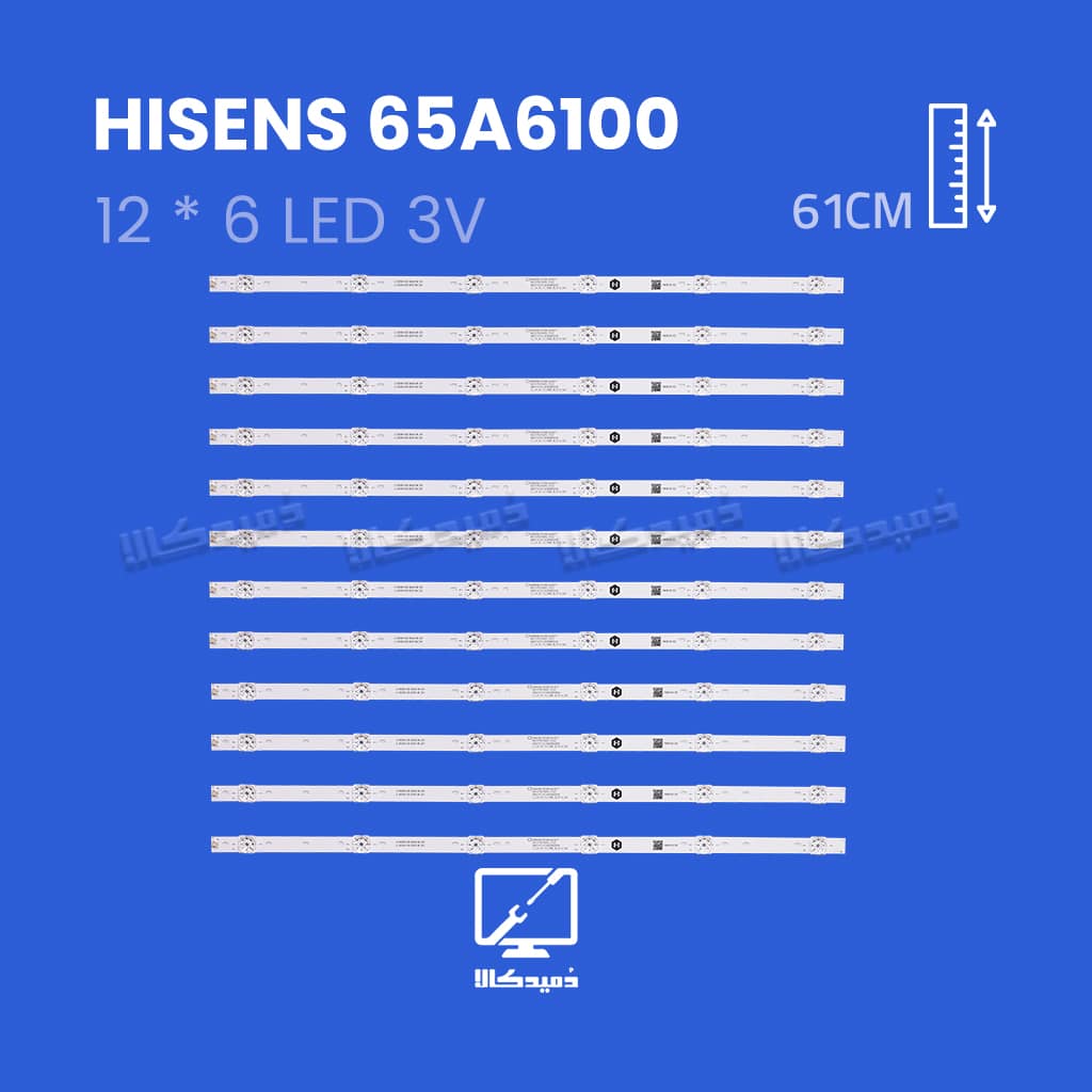 بک لایت تلویزیون هایسنس مدل 65A6100