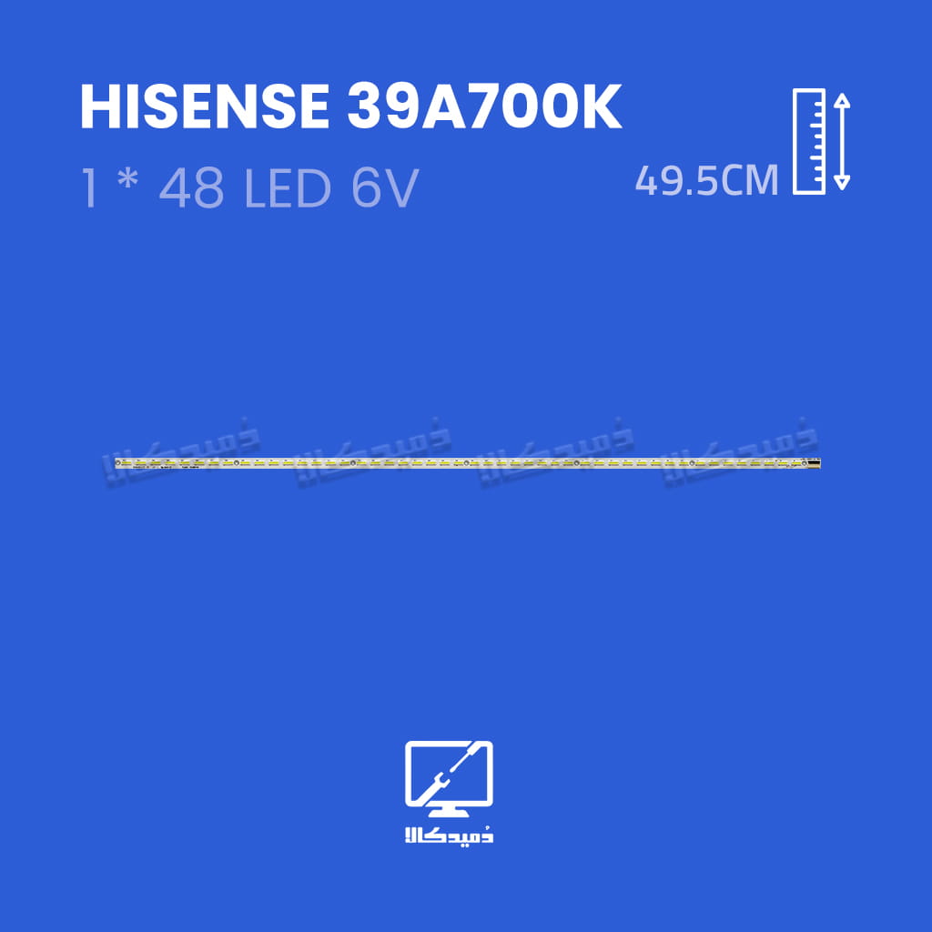 بک لایت تلویزیون هایسنس مدل 39A700K