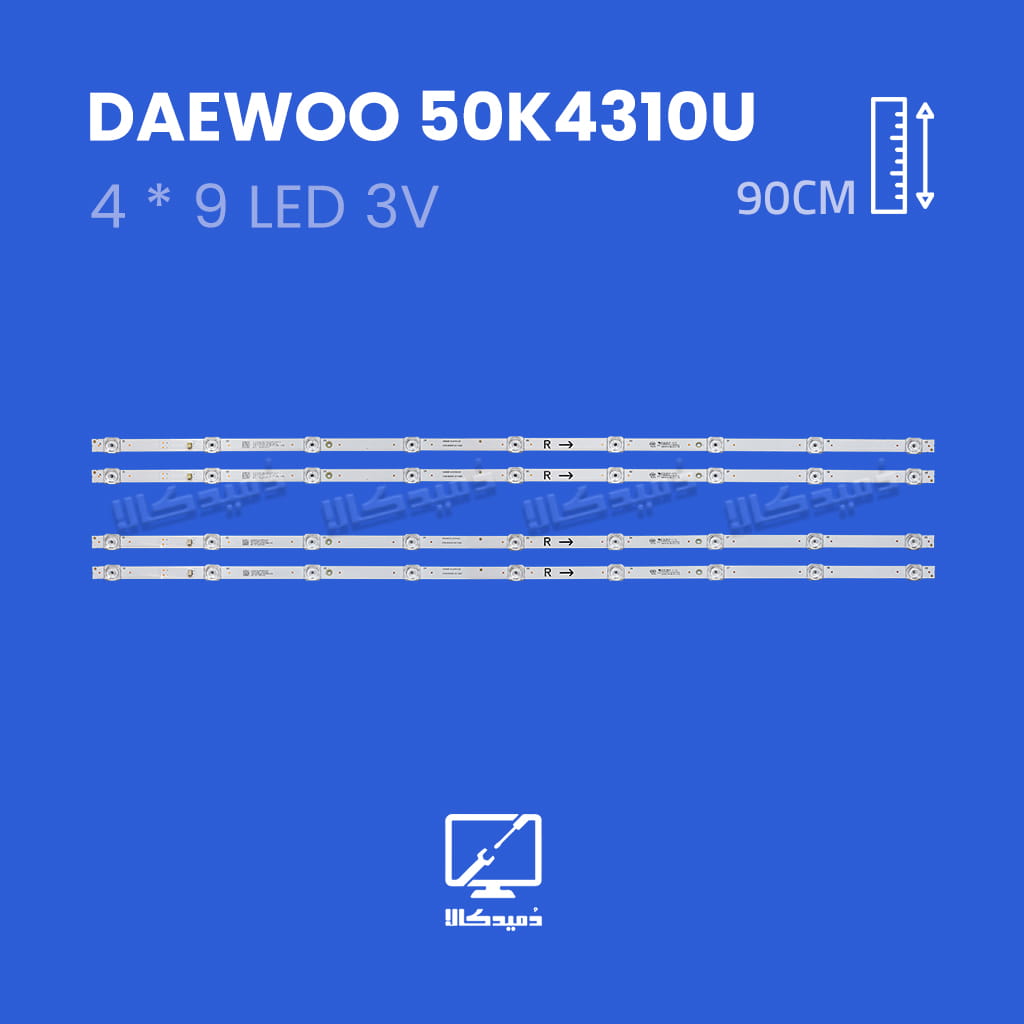 بک لایت تلویزیون دوو مدل 50K4310U