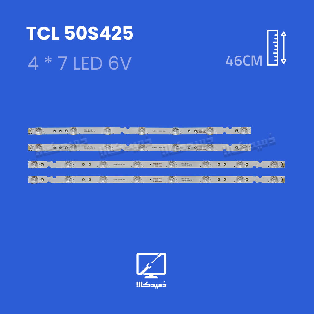 بک لایت تلویزیون تی سی ال 50S425
