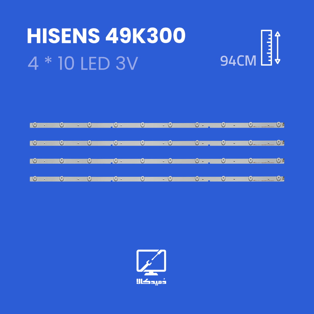 بکلایت تلویزیون هایسنس مدل 49K300
