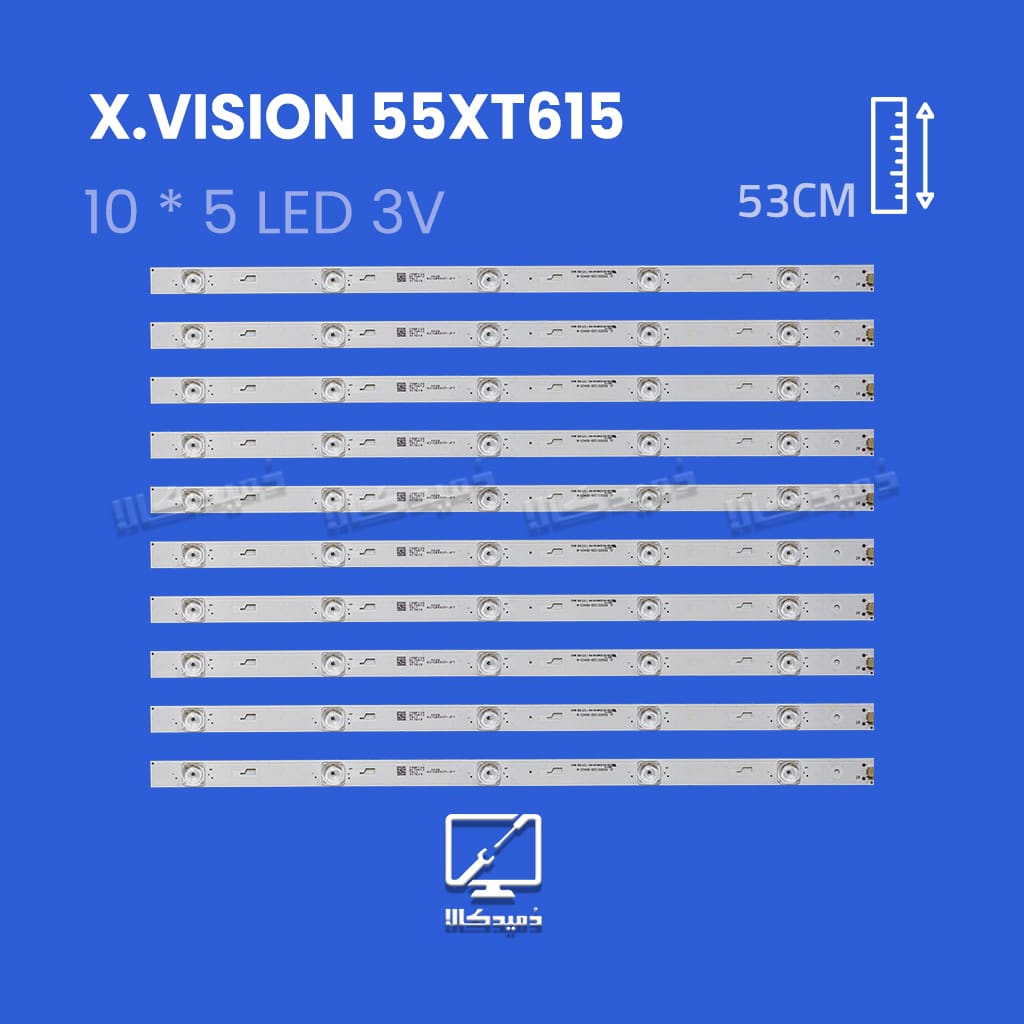 بکلایت تلویزیون ایکس ویژن 55XT625