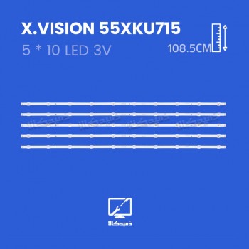 بک لایت تلویزیون ایکس ویژن مدل 55XKU715