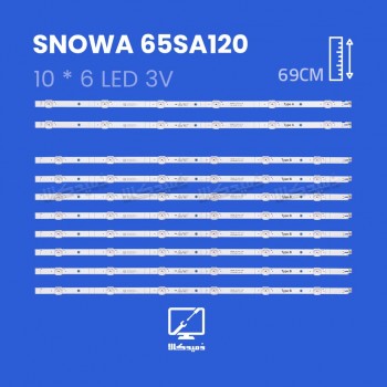 بک لایت تلویزیون اسنوا مدل 65SA120