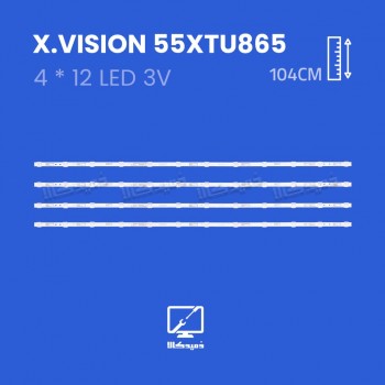 بک لایت تلویزیون ایکس ویژن مدل 55XTU865