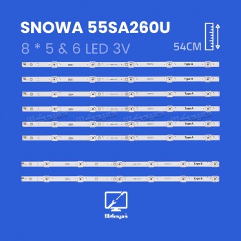 بک لایت تلویزیون اسنوا مدل 55SA260U