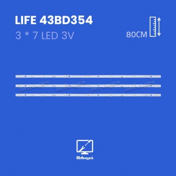 بک لایت تلویزیون لایف مدل 43BD354