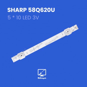 بکلایت تلویزیون 58Q620U شارپ
