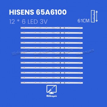 بک لایت تلویزیون هایسنس مدل 65A6100