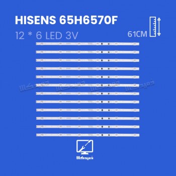 بک لایت تلویزیون هایسنس مدل 65H6570F