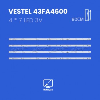 بک لایت تلویزیون  وستل مدل 43FA4600