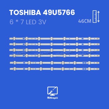 بک لایت تلویزیون توشیبا مدل 49U5766