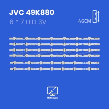 بک لایت تلویزیون جی وی سی مدل  49K880